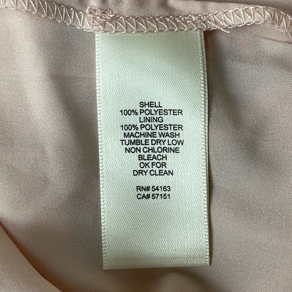 Eliza J Dress Women 18 Fits 14/16 Pink Floral Ruched Chiffon Faux Wrap Swiss Dot - Picture 12 of 15